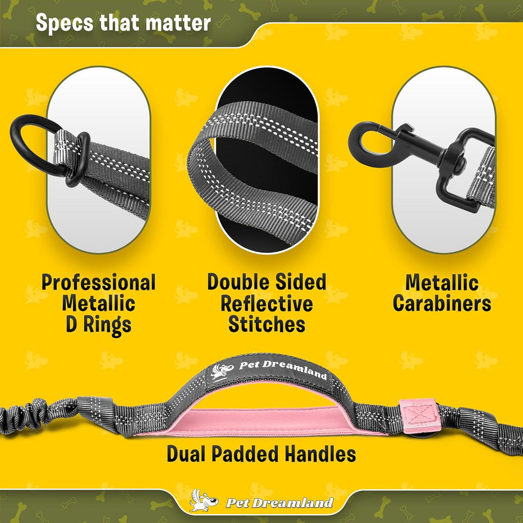 Exquisite Hands-Free Leash for Medium Dogs: Ultimate Comfort & Freedom for Running, Walking, Hiking. Premium Quality, Durable & Versatile Waist Dog Leash Belt. Your Dog Will Love It