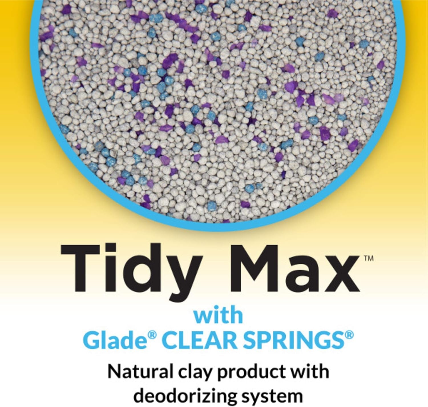 Purina Clumping Cat Litter, Tidy Max Glade Tough Odor Clear Springs Multi Cat Litter - 38 Lb. Box