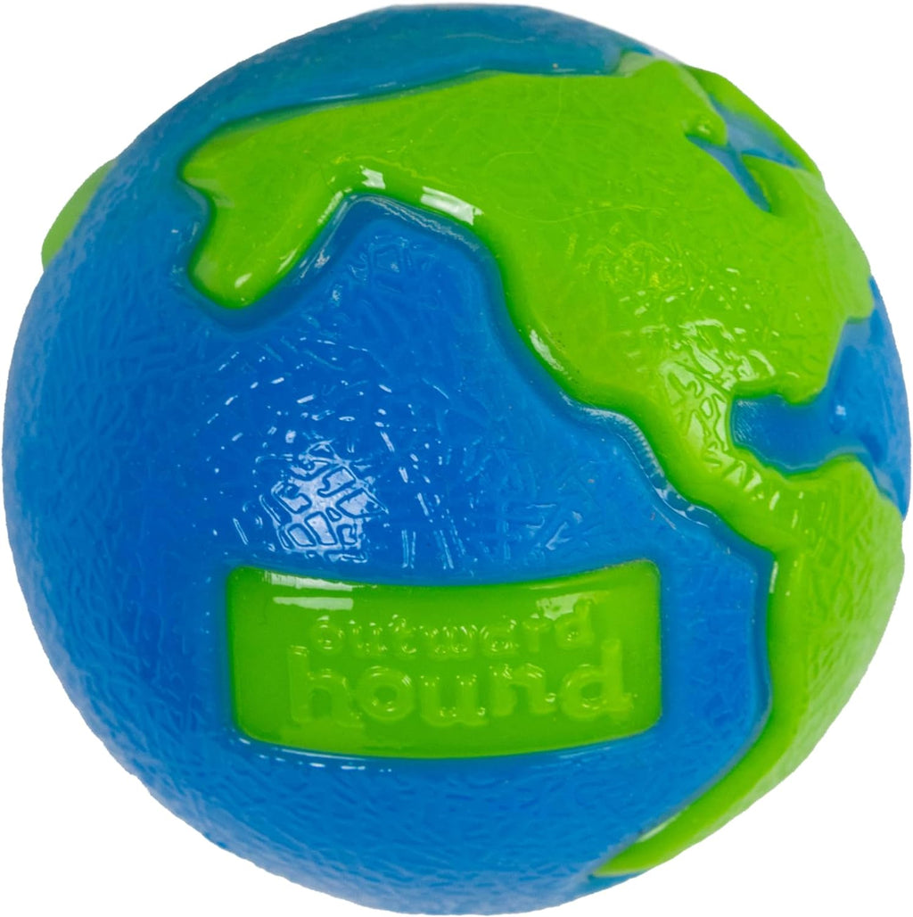 by  Orbee-Tuff Planet Ball Blue/Green Treat-Dispensing Dog Toy, Medium